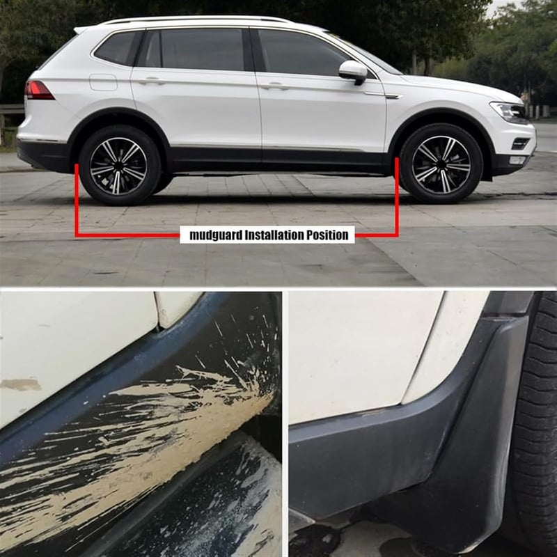 Yurefax Car Mudguard for Volkswagen Tiguan L Mk2 2017-2021 - Image 2