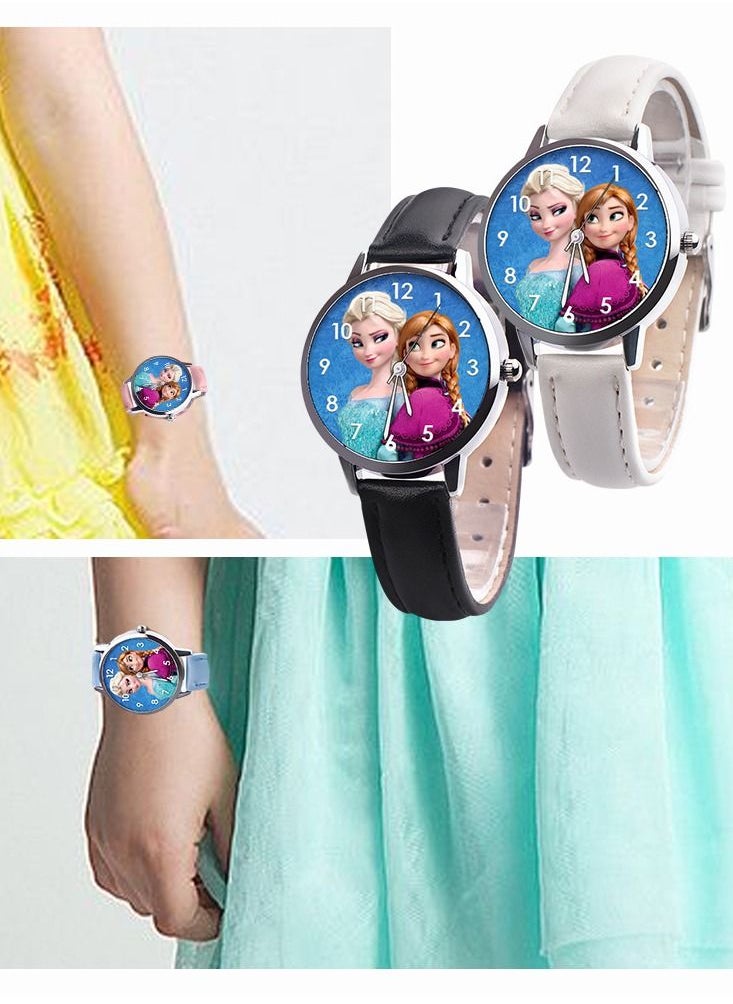 In Air - 4PCS Girls' Leather Analog Wrist Watch - Image 1