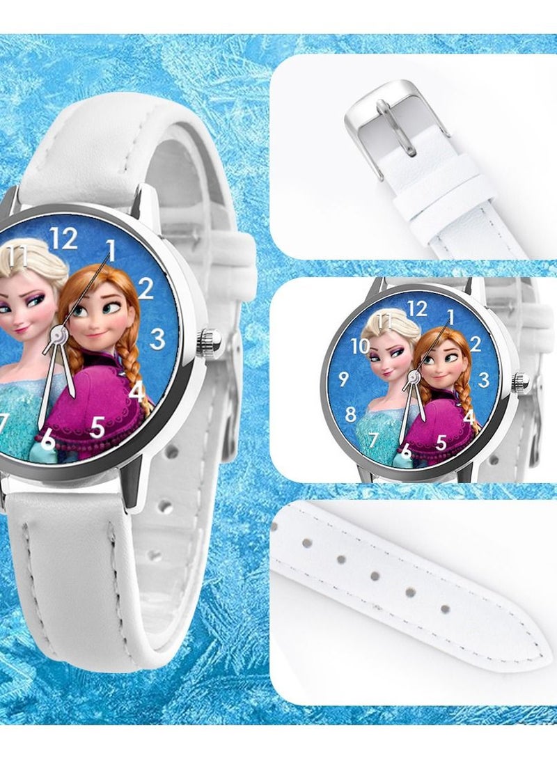 In Air - 4PCS Girls' Leather Analog Wrist Watch - Image 1