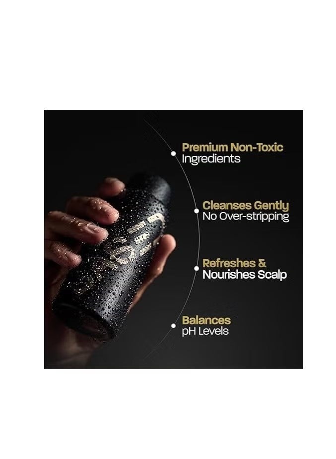 BASED Rejuvenating Shampoo with Aloe Vera, Peppermint Oil, & Coconut Oil, Cleansing Shampoo for Men, No Sulfates, Parabens or Phthalates, Quality Men’s Hair Care, 12 fl oz Bottle (Pack of 1) - Image 2