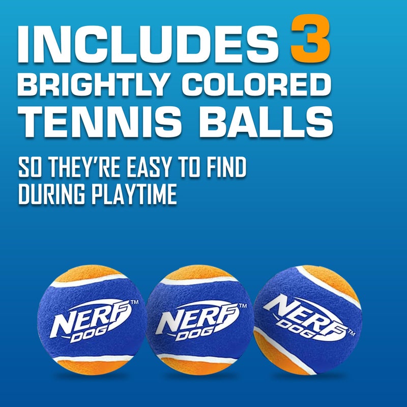 Nerf Dog Tennis Ball Blaster Dog Toy Gift Set, Tennis Ball Dog Fetch Toy Launches up to 50 ft, Dog Ball Thrower for All Breeds Includes Green Tennis Ball Launcher and 3 Dog Tennis Balls - Image 5