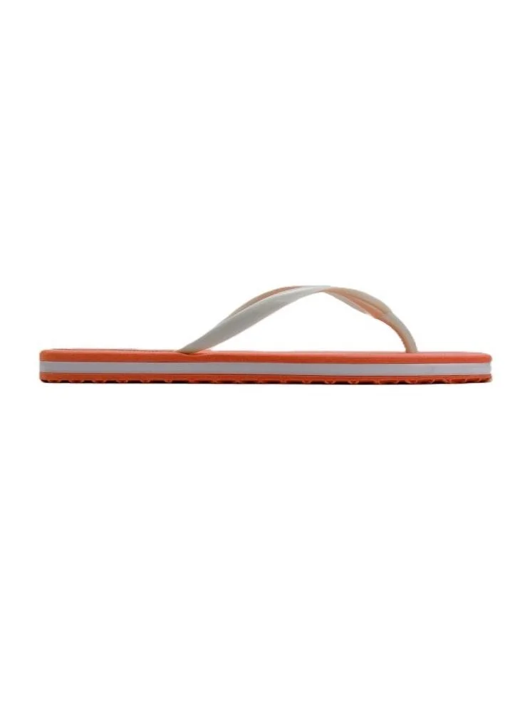 Voices Slim Women'S  Flip Flops With Square Shape Sole - Orange/White