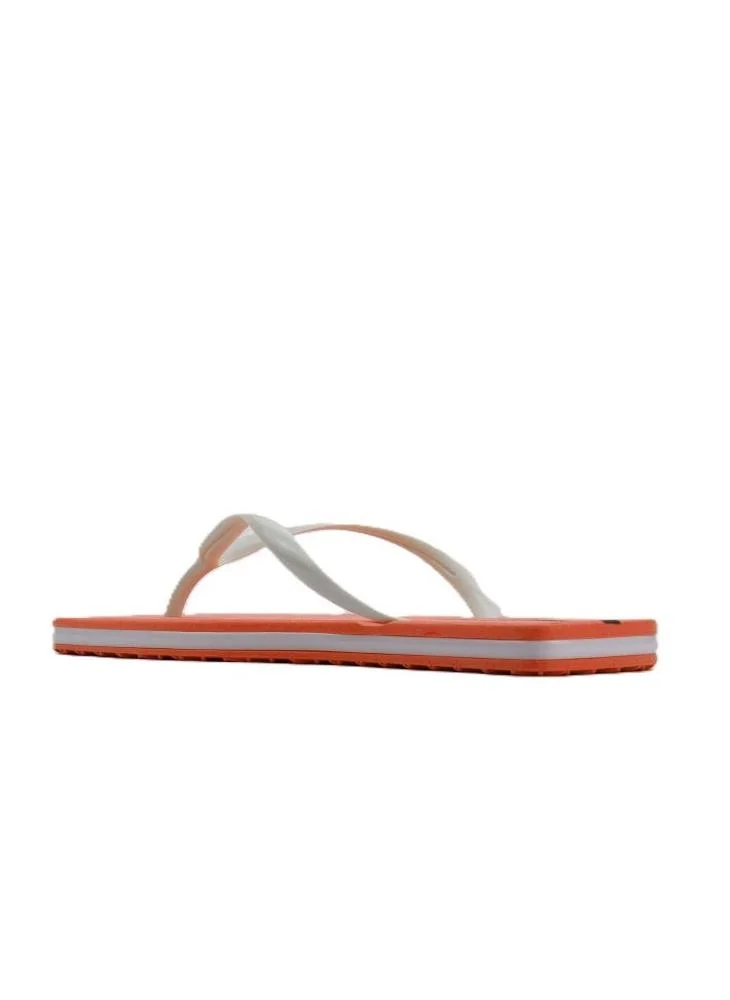 Voices Slim Women'S  Flip Flops With Square Shape Sole - Orange/White