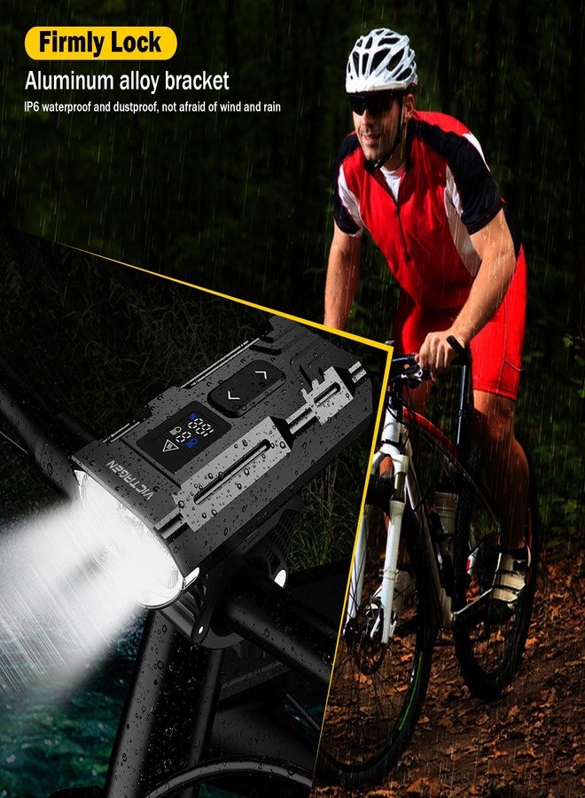 Victagen Bike Lights 9000lm Bike Headlights High & Low Beams, Super Bright Bicycle Lights, Waterproof MTB Bike Lights for Night Riding, USB Rechargeable Bike - Image 3