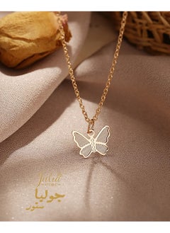 18K Gold Plated Stainless Steel Simple Cute Butterfly Pendant Necklace Minimalist Jewelry Butterfly Choker Necklaces for Women And Girls By Julia Store - pzsku/Z5B719230747F477F04EEZ/45/_/1716206507/96cac96f-48c1-4b7a-bd2e-d2f6fdf68335