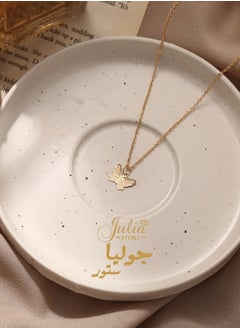 18K Gold Plated Stainless Steel Simple Cute Butterfly Pendant Necklace Minimalist Jewelry Butterfly Choker Necklaces for Women And Girls By Julia Store - pzsku/Z5B719230747F477F04EEZ/45/_/1716206547/636df9b4-8394-4161-a77f-037a4cc51ac0