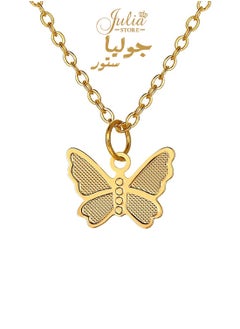 18K Gold Plated Stainless Steel Simple Cute Butterfly Pendant Necklace Minimalist Jewelry Butterfly Choker Necklaces for Women And Girls By Julia Store - pzsku/Z5B719230747F477F04EEZ/45/_/1716206557/c9dbd08c-65d8-4486-b33c-78008a610cc0