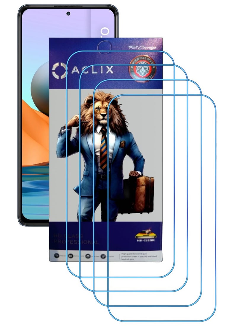 ACLIX 4 Pieces Antistatic ESD Dustproof Premium Quality High Definition Clear Tempered Glass Screen Protector Designed For Xiaomi Redmi Note 10 Pro - Image 1