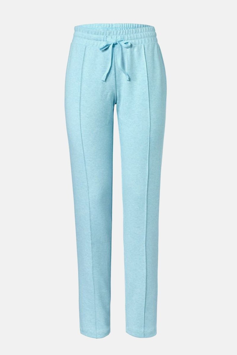 Tchibo Women Drawstring Plain Jogger Pants, Sky Blue  - Image 3