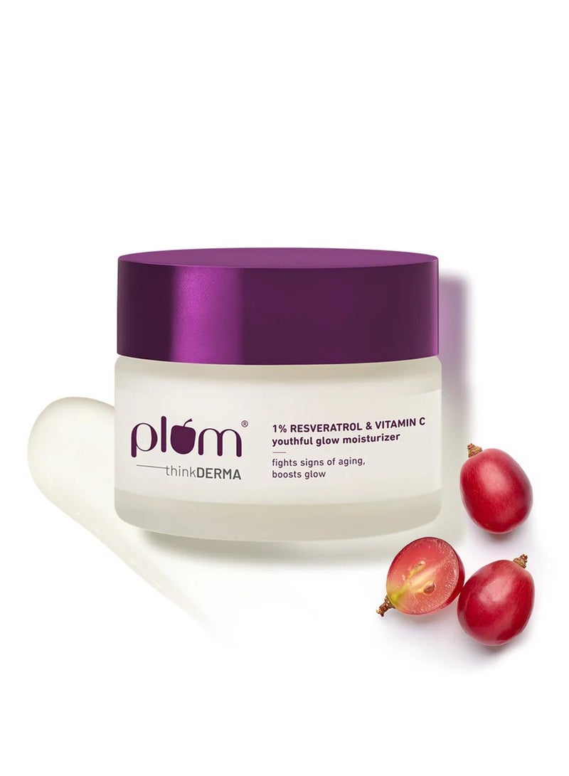Plum 1% Resveratrol & Vitamin C Youthful Glow Moisturizer - Image 1