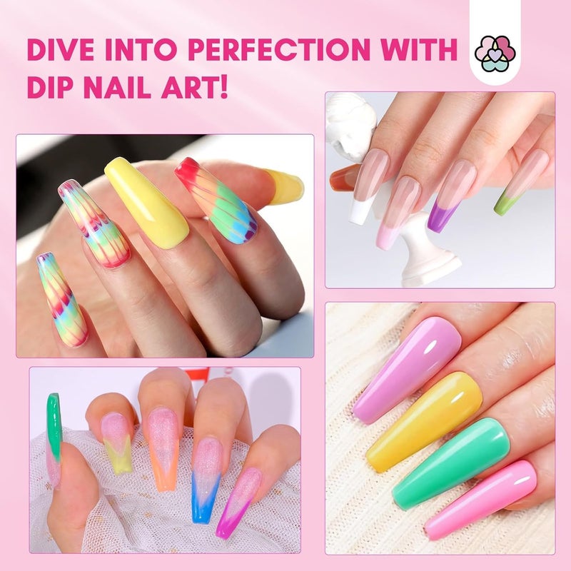 SAVILAND Dip Powder Nail Kit with Drill: Starter Set 30 Colors Summer Spring Keratin Dip Nails Powder with Dipping Liquid Set Activator Base Top Coat Cuticle Oil for DIY Manicure Art Christmas Gift - Image 3