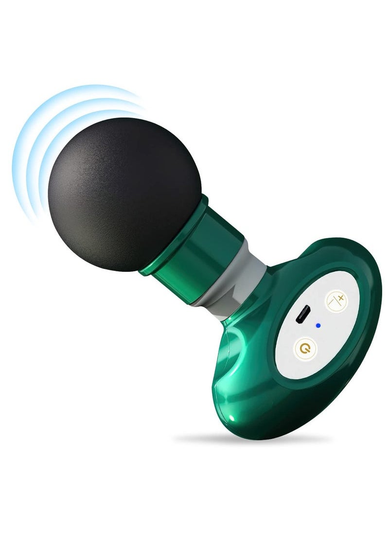 Captaintech Mini Massage device, Portable Deep Relaxation Massager device with 6 Speeds, USB Quiet Deep Tissue Muscle Massager for Pain Relief for Athletes, Gifts from Daughter Son Wife(Green)  - Image 1