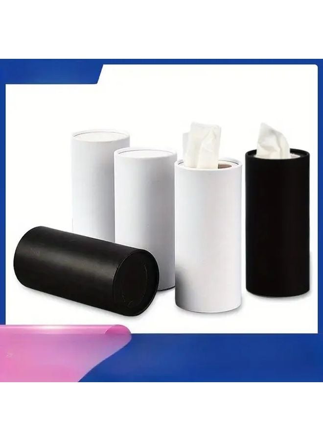 حامل ورق تواليف أسود أنبوبي للسيارات، مجموعة من ٢ للمطاعم وأندية الكاريوكي والسيارات - Image 3