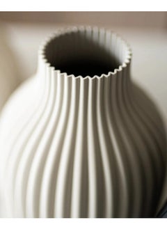 3D Brothers Chic Home Furniture Decor Vase for Modern House Decor Living Room Kitchen Bedroom Dining Table Office White  - Image 2