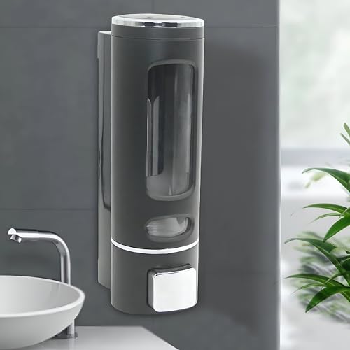Pivalo Liquid Soap Dispenser Refillable Multipurpose Bathroom Accessories Hand & Dishwasher Sanitizer Lotion Pump Bottle for Home Kitchen Wash Basin (Black, Pack of 1) - Image 1