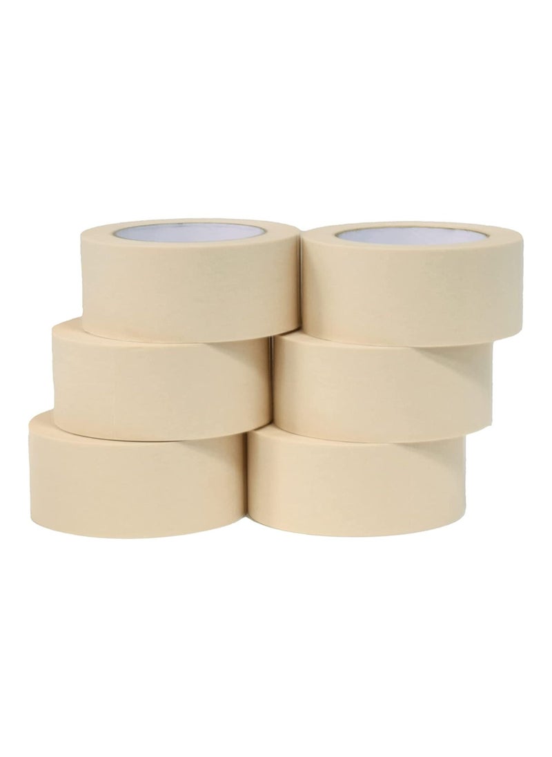Falcon - Masking Tape 6pcs 3 Inch x 25 yards Strong Adhesive Paper Tape - Image 1