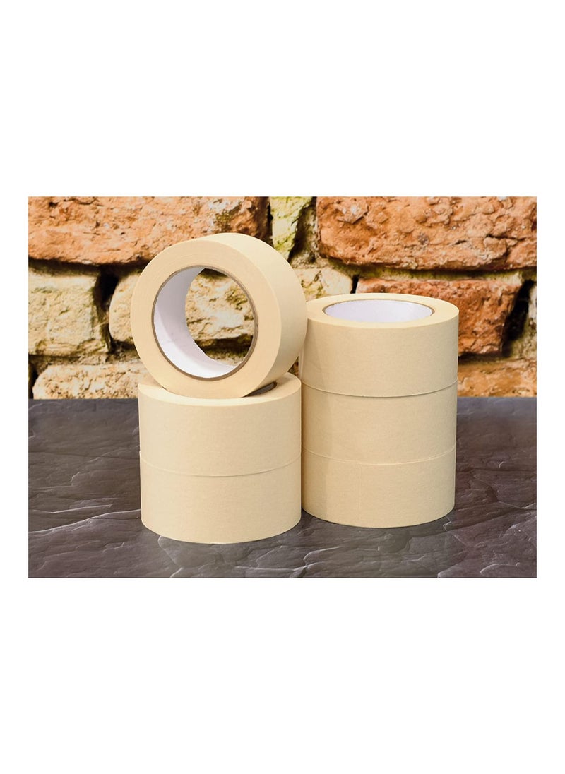 Falcon - Masking Tape 6pcs 3 Inch x 25 yards Strong Adhesive Paper Tape - Image 1