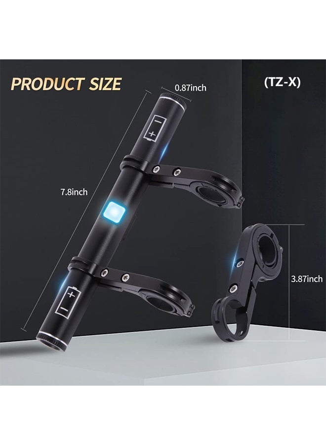 DUNISO USB Rechargeable Handlebar Extender,7.8in Handlebar Extension and a Built-in 4000mAh Bike Phone Charger, for Holding Bicycle Speedometer, Phone Mount Holder and Bike Light  - Image 5