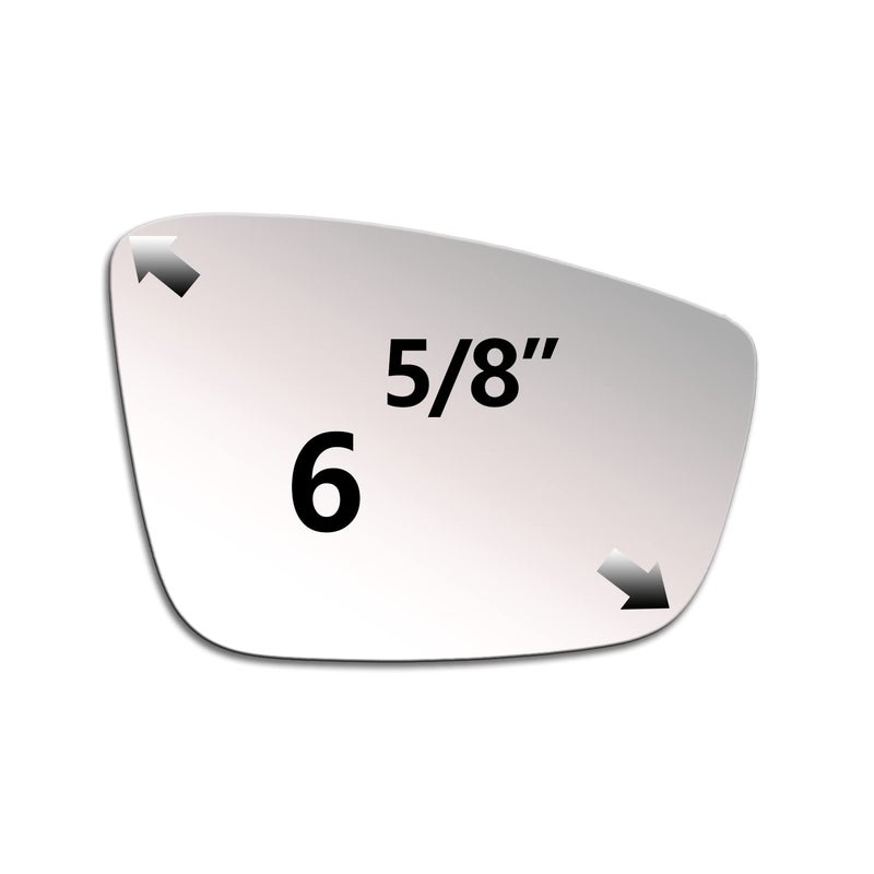 ReYee Mirror Glass fit for Volkswagen VW Beetle Jetta Passat Passenger Right Side Mirror Glass RH No Backing Plate Convex Including Adhesive - Image 2
