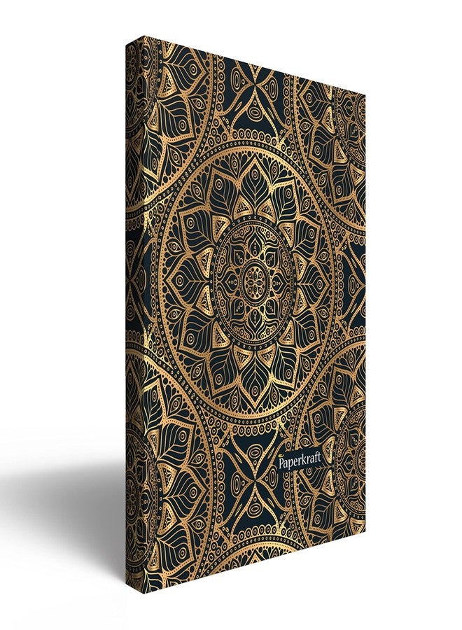 دفتر ملاحظات بغلاف مقوى من Paperkraft، بدون سطور، 192 صفحة، 15.8 × 19.4 سم | ورق فاخر 65+ غرام/متر مربع لتدوين الملاحظات | تصميم فني هندي متعدد الألوان - Image 1
