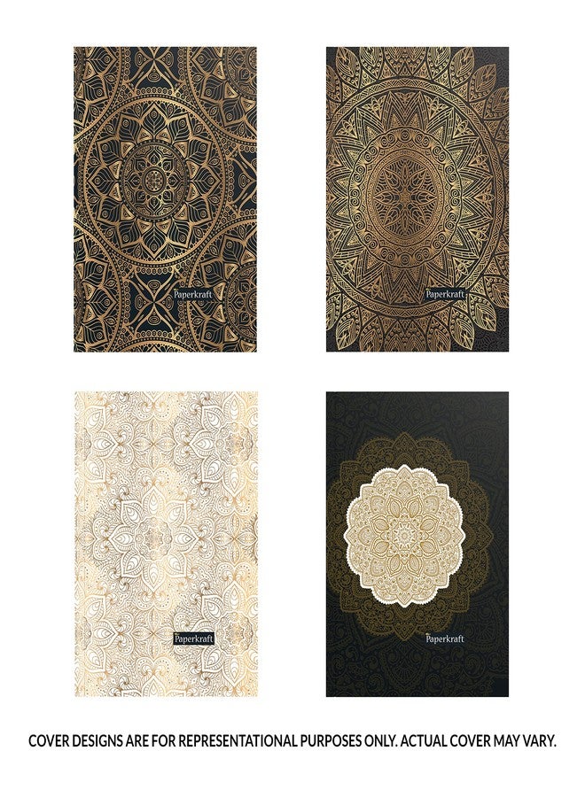 دفتر ملاحظات بغلاف مقوى من Paperkraft، بدون سطور، 192 صفحة، 15.8 × 19.4 سم | ورق فاخر 65+ غرام/متر مربع لتدوين الملاحظات | تصميم فني هندي متعدد الألوان - Image 3