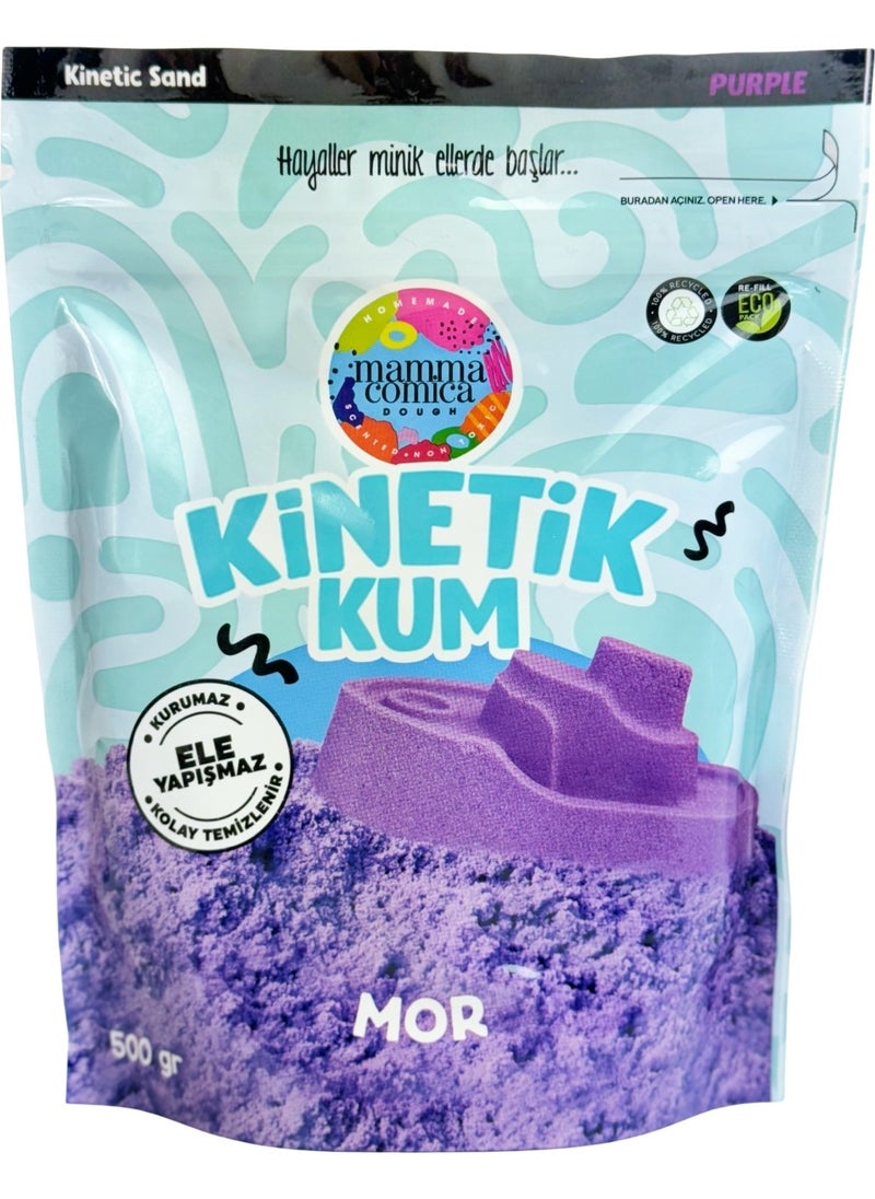 Mammacomica Dough - Purple Kinetic Sand - 500 gr - Image 1