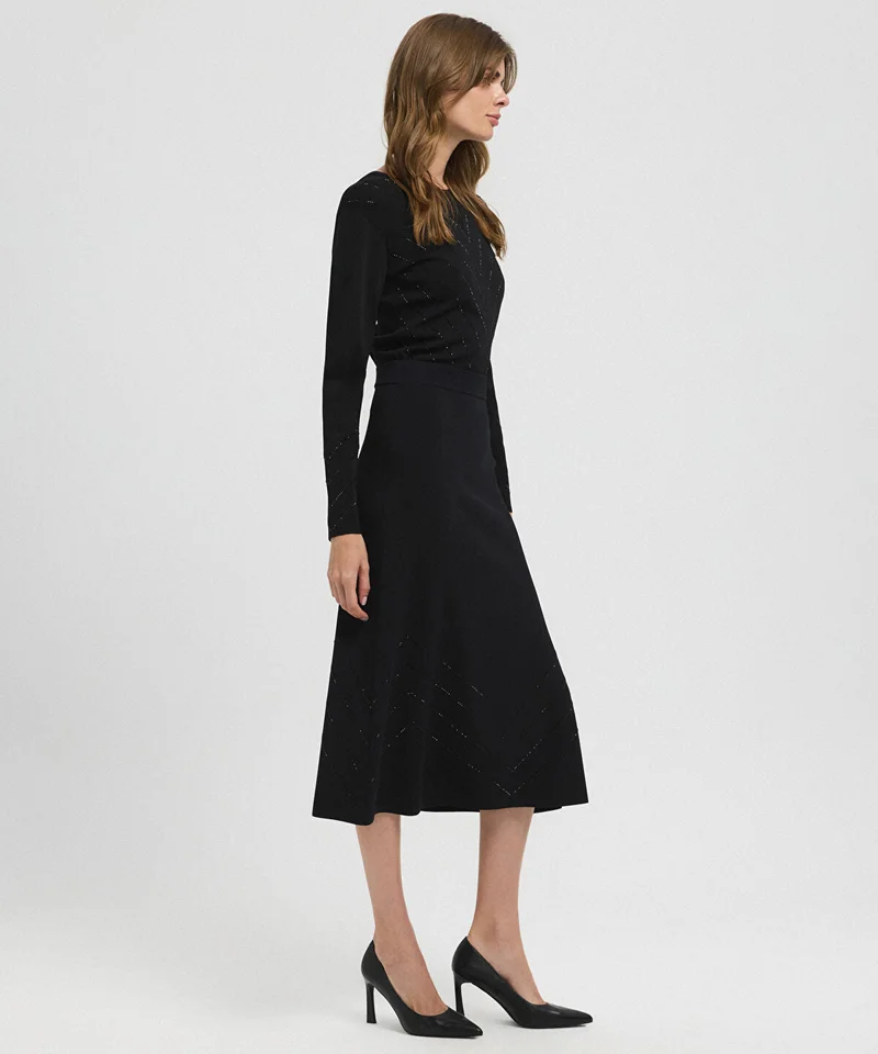 Ipekyol Rhinestone Knit Skirt
