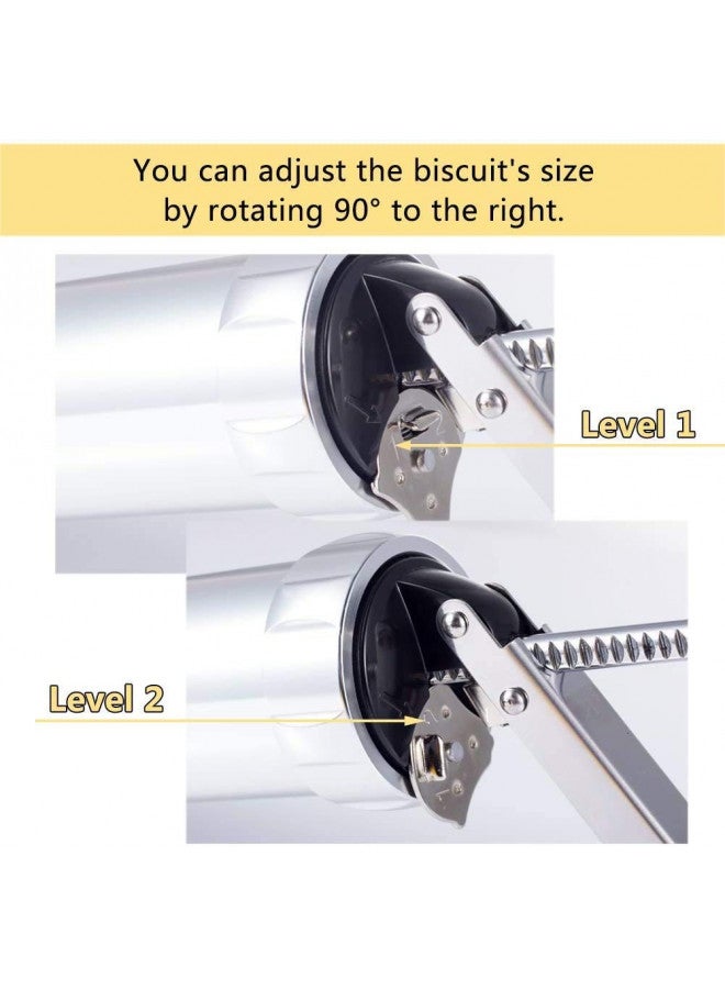 YOOUSOO Cookie Press Maker Kit for DIY Biscuit Maker and Decoration with 8 Stainless Steel Cookie discs and 8 nozzles (Stainless Steel)  - Image 4