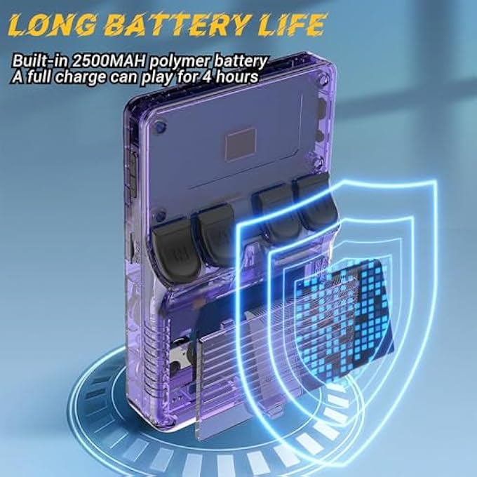 KEYBOY - 2024 BEST KEYBOY GAME CONSOLE,RETRO HANDHELD GAME CONSOLE WITH BUILT IN 17800+ GAMES,PORTABLE RETRO VIDEO GAME CONSOLE,4K 3.5 IN HD SCREEN,SUPPORTS TWO-PERSON TV PLAY (WHITE,128G) - Image 5