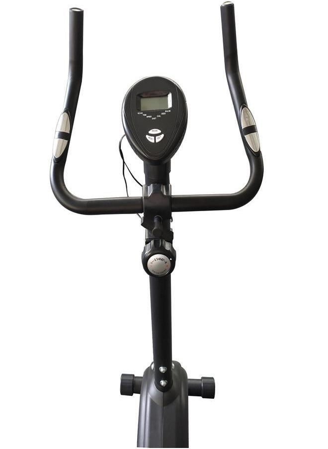 PowerMax Fitness Fitness Bu-510-Al152 Steel Exercise Upright Bike, Black, Orange  - Image 4