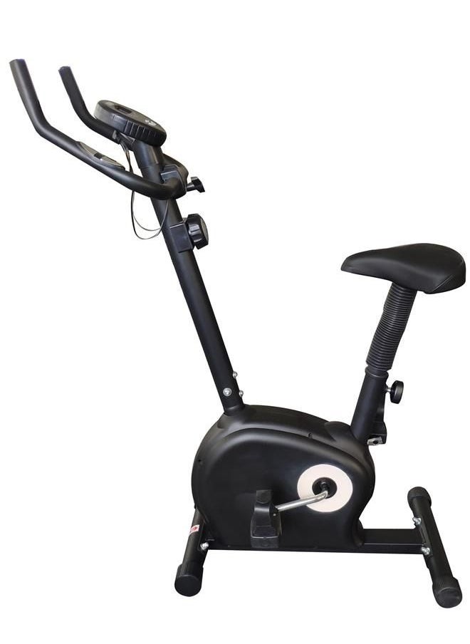 PowerMax Fitness Fitness Bu-510-Al152 Steel Exercise Upright Bike, Black, Orange  - Image 2