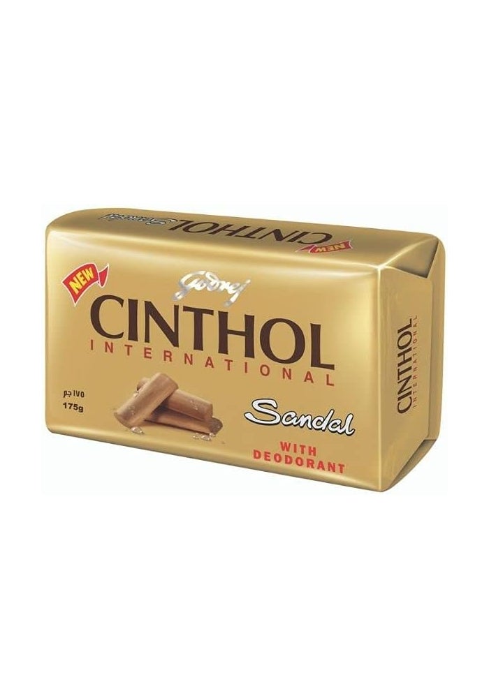 Cinthol Godrej Sandal Bath Soap - 99.9% Germ Protection, 175g - Image 1