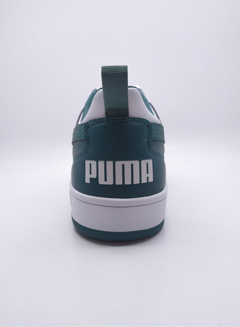 PUMA Dribble Unisex White Green Sneakers  - Image 5