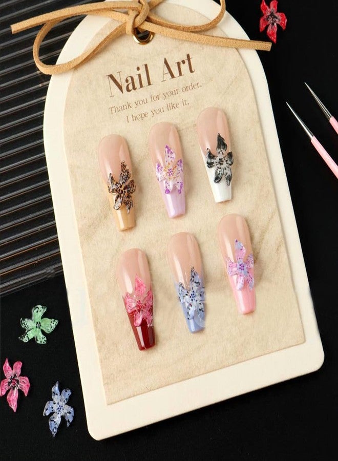 LIFOOST 100pcs Hibiscus Flower Nail Charms, Resin, 3D, 11.5x11.5x4mm, Colorful, DIY Nail Art Supplies - Image 4