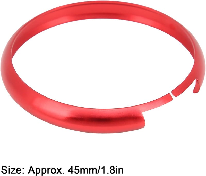 HEEPDD Aluminum Alloy Remote Key Fob Ring Trim Replacement, Replacement, Lightweight Durable Bezel for MINI R55 R56 R57 R58 R59 R60 Key Fob Aluminum Alloy Remote Ring Trim Nan (Red) - Image 4
