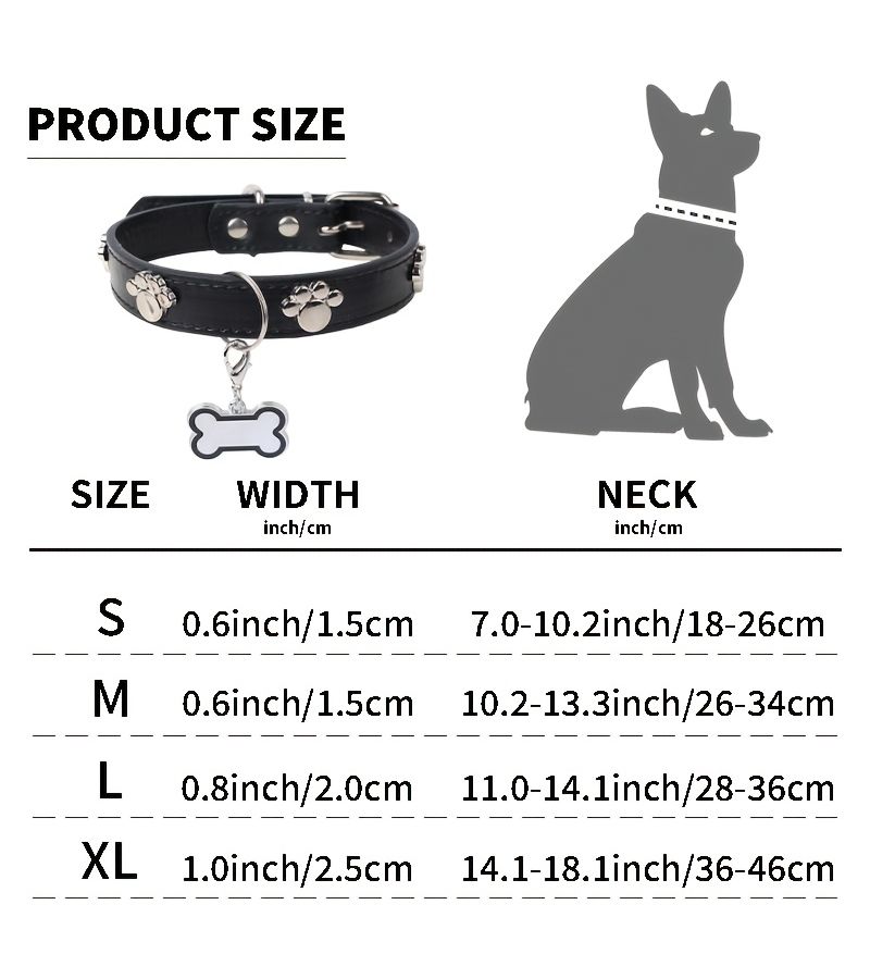 Custom Red Engravable Dog Collar With Phone Number Adjustable PU Puppy Collar For Small Medium Large Dogs Identification Training And Daily Wear Pet Accessories - Image 2