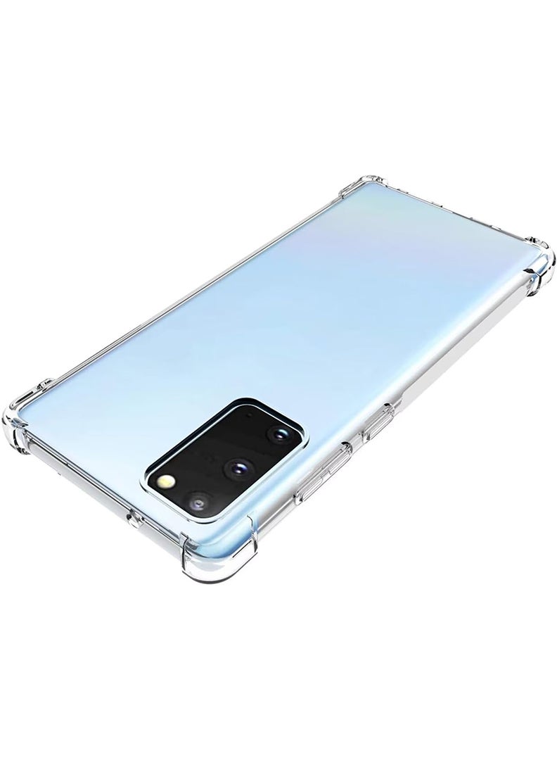 Samsung Galaxy Note 20 Clear Case, Shock-Absorption TPU Cell Phone Cover with Reinforced Corners, Soft Flexible & Crystal Clear Protective Bumper Case