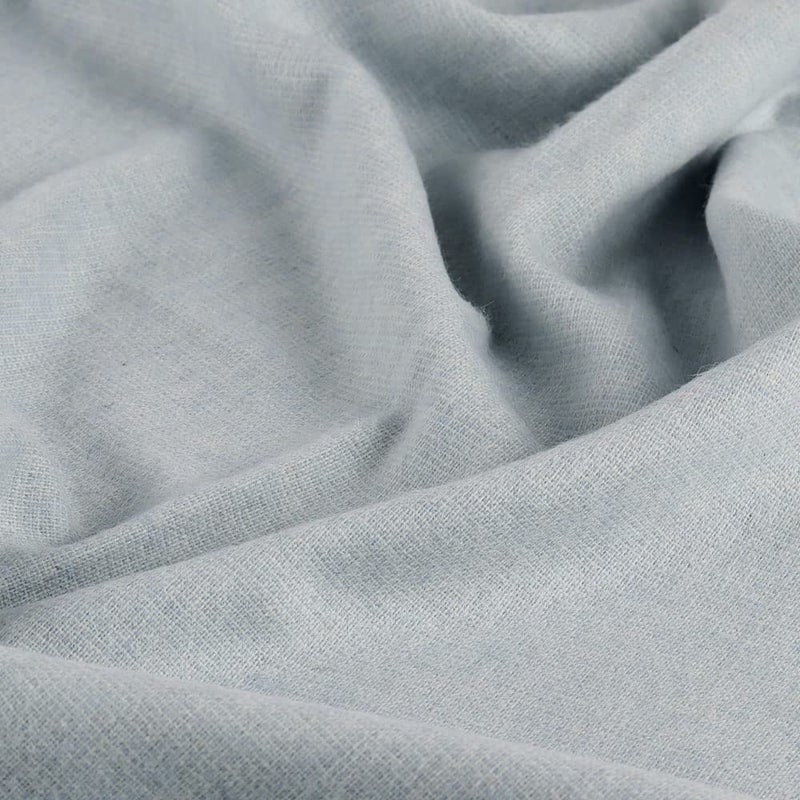 Alpaca Warehouse Junin Pride - Alpaca Wool Throw Blanket Woven Soft Warm Solid Color Design Peru 72" x 61" (Light Sky Blue) - Image 2