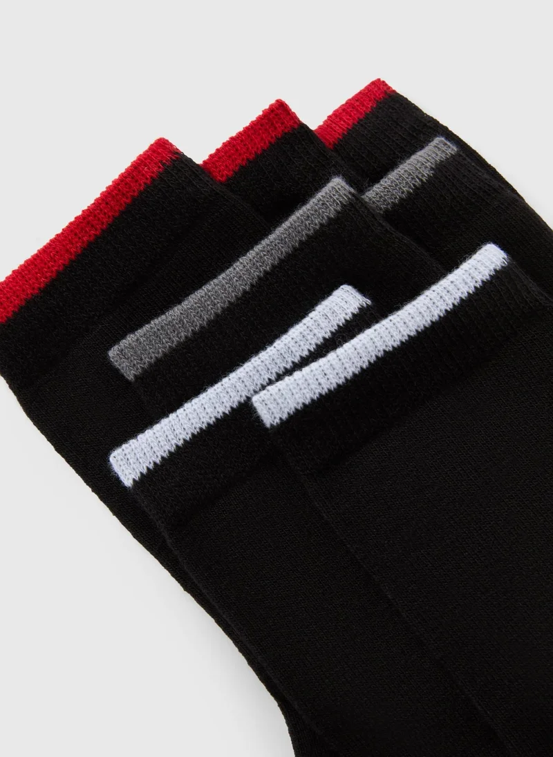 Matalan 7 Pack Boys Black Football Socks