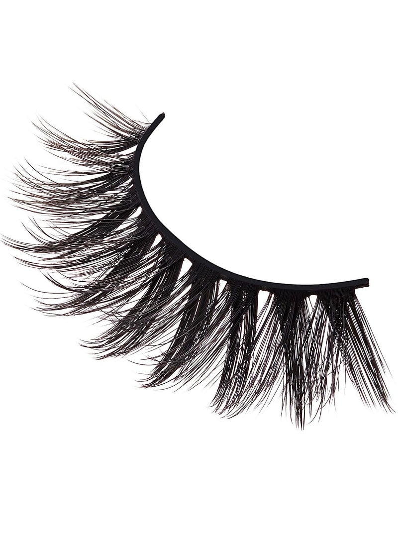 ORiTi False Eyelashes 10 Pairs Black Natural Full Eyelash for Women Easy to Stick on Upper Lash Line - Image 3