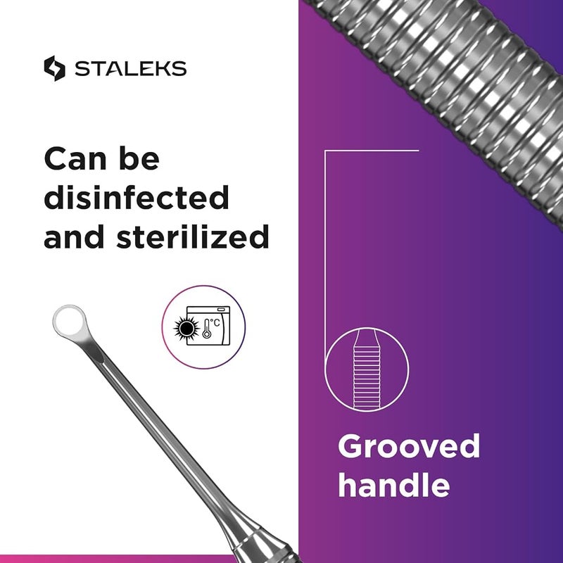 Staleks Pro Pusher Professional Expert 51/2 Cuticle Pusher - Image 5
