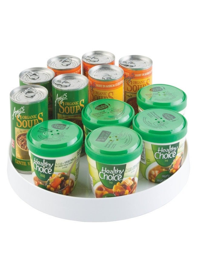 InterDesign iDesign Linus Lazy Susan Turntable Spice Organizer Rack for Kitchen Pantry, Cabinet, Countertops - 14", White - Image 4