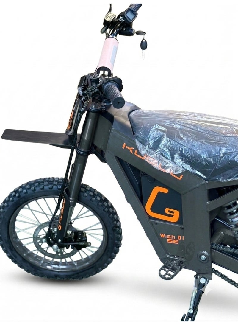 Kuguu Wish 01 Electric Dirt Bike, 1800W Brushless Motor, 48V 21Ah Battery, 78km/h Max Speed, 45-50KM Range, Dark Grey Color - Image 3