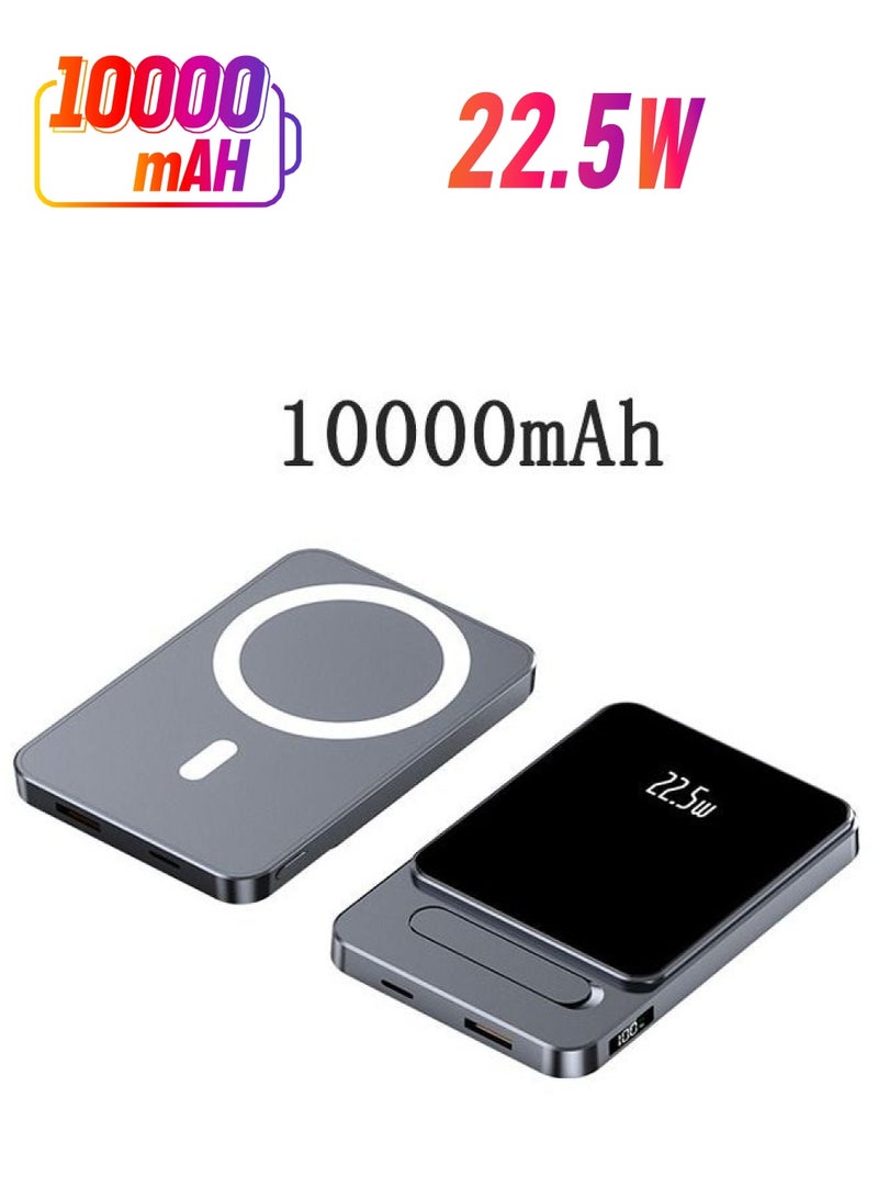 Kelesa 10000mAh Magnetic Wireless Power Bank Portable Charger PD 22.5W Type-C Input/Output 15W Wireless Charging Compatible with IPhone.Samsung. HuaWei. XiaoMi. Honor - Image 1