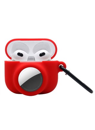 Case Cover 2 in 1 Shockproof Full Coverage Silicone Protective Case For AirPods 3 / AirTag Red - pzsku/Z5B72CBF6EE7AED80D9FBZ/45/_/1714875646/8f341560-6ed6-4a43-af9c-ed4a779d3d71