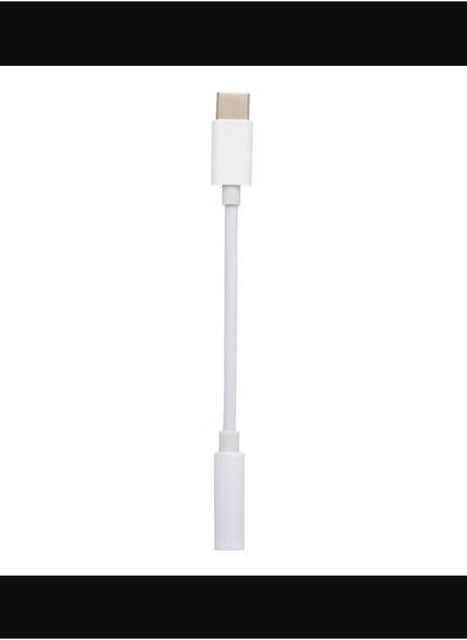 Generic USB C to 3.5mm Headphone Jack Adapter CM20 White  - Image 4