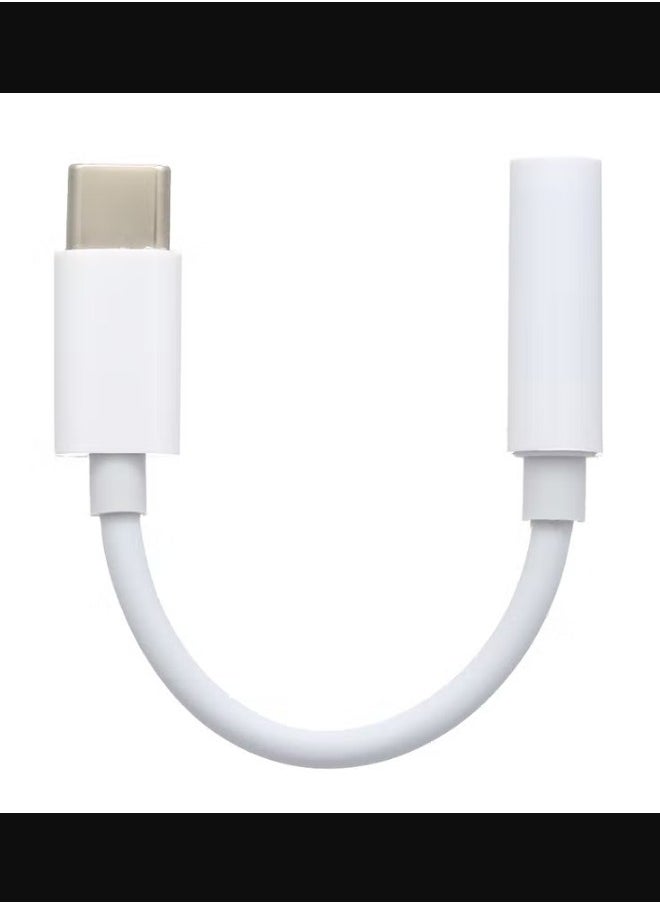 Generic USB C to 3.5mm Headphone Jack Adapter CM20 White  - Image 2