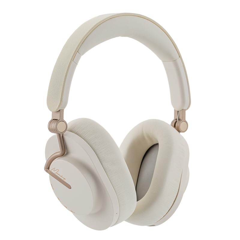 Moondrop Edge Full-Scene Immersive Series Hi-Fi Portable Wireless ANC Headphone Foldable Lightweight Headphone (Creamy White) - Image 1