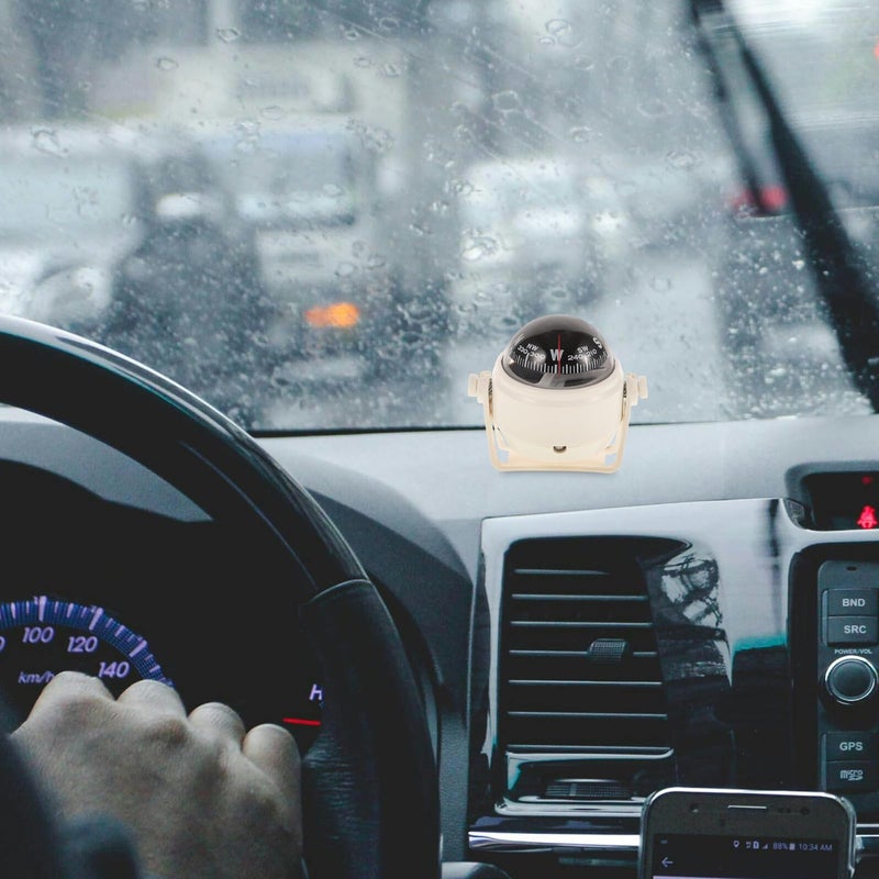 Cabilock لوحة القيادة بوصلة كرة للاستخدام في السيارة القارب المركبة البحرية في الهواء الطلق - Image 5