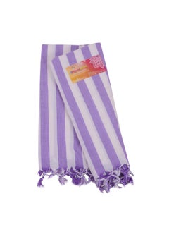 EthnicAlive Ethnic Alive Bhagalpuri Handloom Organic AC Chadar All Season Mild Winters Chadar Purple Patta Design Chadar  - Image 3